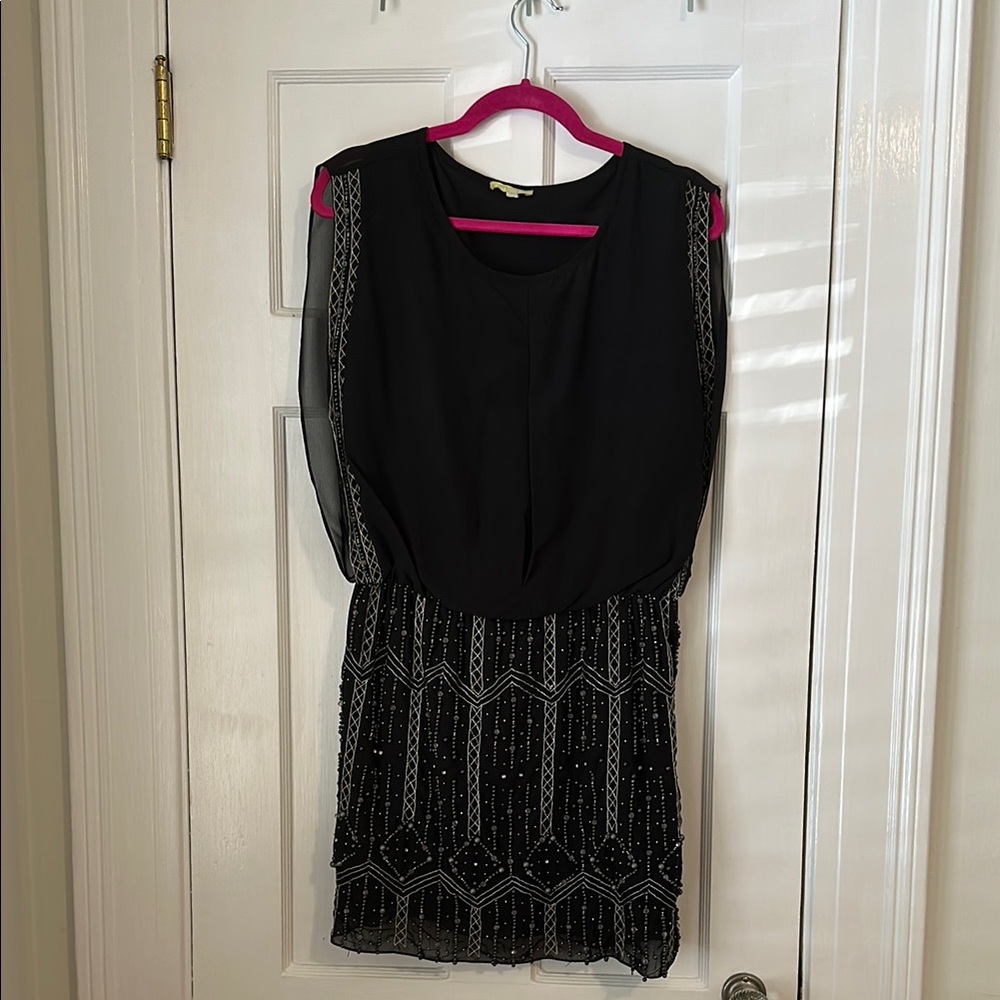 Chic Black and Silver Dress